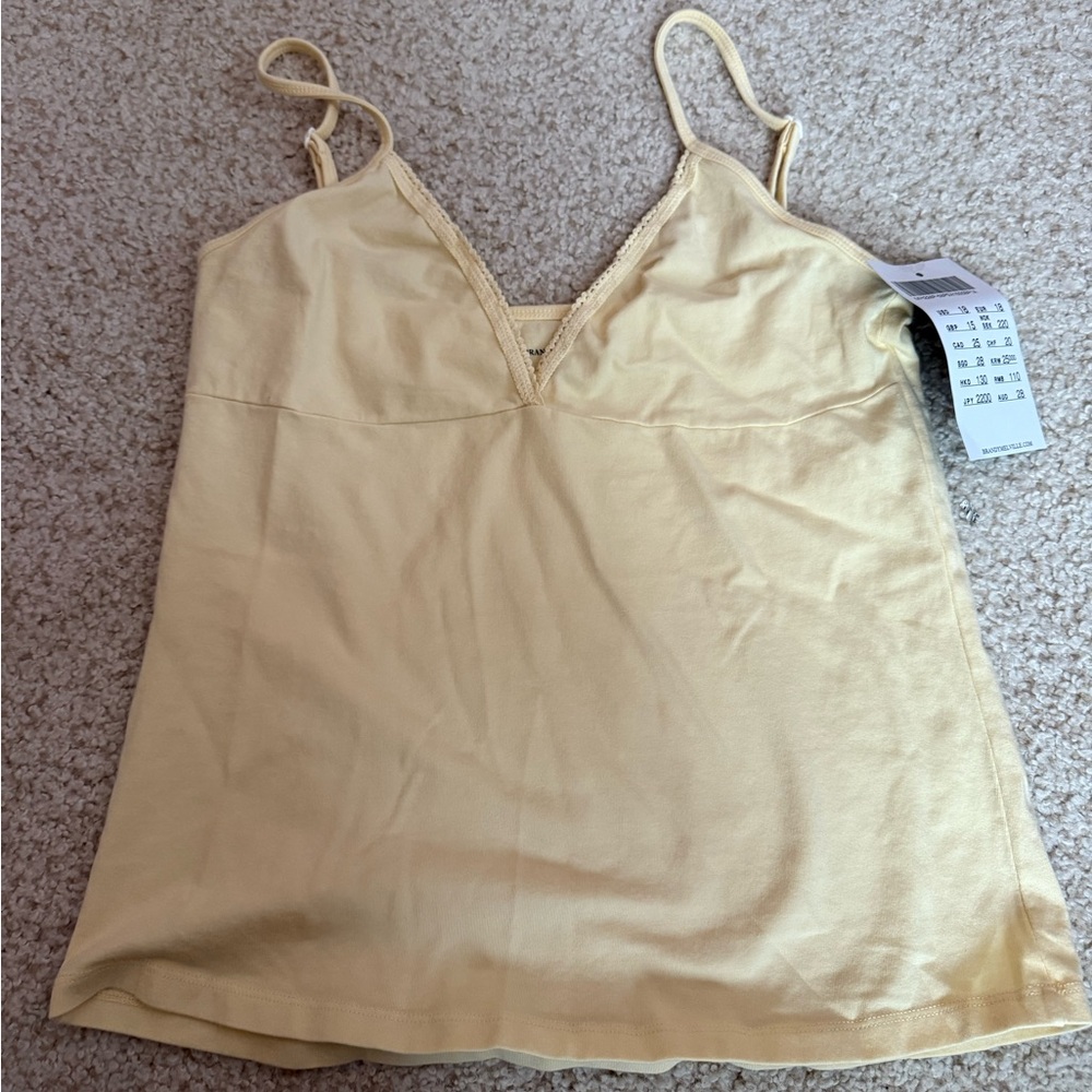 Yellow lace Tank